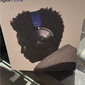 Dyson Over-Ear Blue and Silver Headphones